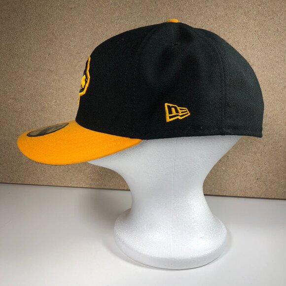 West Virginia Black Bears New Era 59Fifty Fitted Hat Size 8 Black Gold Embroider - Picture 5 of 11